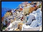 Santorini, Miasto, Budynki, Morze