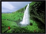 Wodospad, Seljalandsfoss, Islandia