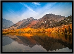 Region, Eastern Sierra, Góry, Jezioro, North Lake, Jesień, Kalifornia, Stany Zjednoczone