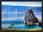 Jezioro, Skała, Drzewo