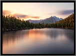 Góry Skaliste, Jezioro Bear Lake, Park Narodowy Gór Skalistych, Kamienie, Drzewa, Kolorado, Stany Zjednoczone