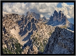 Włochy, Góry, Dolomity, Tre Cime di Lavaredo, Skały