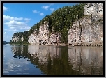 Jezioro, Skały, Drzewa