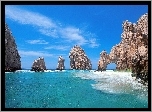 Skały, Morze, Cabo San Lucas, Meksyk