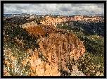 Skały, Drzewa, Kanion, Park Narodowy Bryce Canyon, Utah, Stany Zjednoczone