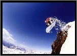 Snowbording,deska ,śnieg,snowboardzista