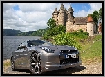 Srebrny, Samochód, Nissan GTR