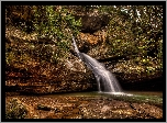 Stany Zjednoczone, Stan Ohio, Park stanowy Hocking Hills, Wodospad Cedar Falls, Skay