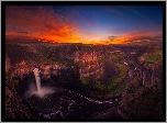 Stany Zjednoczone, Stan Waszyngton, Park Stanowy, Wodospad Palouse Falls, Wyżyna Kolumbii, Rzeka Snake