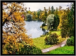 Park, Staw, Jesień