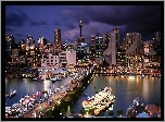 Sydney, Australia, Wieżowce, Most, Rzeka