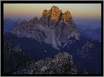 Poranek, Góry, Dolomity, Szczyt, Monte Pelmo, Włochy