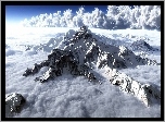 Szczyty, Gór, Rocks, Chmury