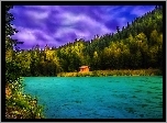 Jezioro, Szopa, Las