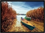 Jezioro, Szuwary, Łódki