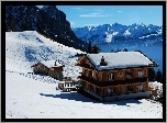 Szwajcaria, Dom, Góry, Śnieg