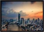 Tajlandia, Bangkok, Miasto, Rzeka