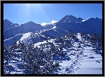 Tatry, Polska, Zima, Promienie Słońca