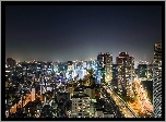 Tokio, Miasto nocą, Z lotu ptaka