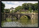 Tokio, Cesarski, Jezioro, Most, Drzewa