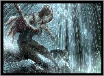 Tomb Raider, Lara Croft, Deszcz, Wilk