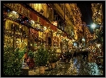 Ulica, Miasto, Noc, Lyon, Francja