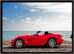 Dodge, Viper, SRT 10, Sportowy, Droga, Morze