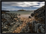Walia, Wyspa Anglesey, Latarnia morska Llanddwyn Lighthouse, Skały, Morze
