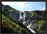 Góry, Wodospad, Wiosna
