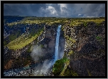 Wodospad Haifoss, Skały, Islandia