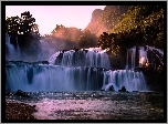 Wodospad, Ban Gioc Waterfall, Wietnam
