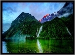 Góry, Wodospady, Jezioro