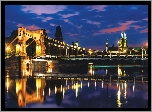 Wrocław, Odra, Most, Grunwaldzki, Odbicie
