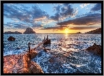 Wybrzeże, Kładka, Morze, Ibiza, Hiszpania