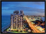 Wybrzeże, Miami, Ocean, Panorama, Miasta, Floryda