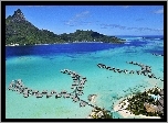 Wyspa, Bora, Bora Morze, Atol, Domki