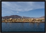 Wyspy, Uro, Jezioro, Titicaca, Peru