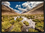 Indie, Wyżyna Tybetańska, Karaina Ladakh, Góry, Rzeka
