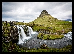 Wzgórze, Wodospad, Rzeka, Islandia