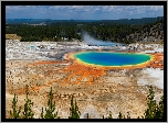 Park Narodowy Yellowstone, Gorące, Źródła, Grand Prismatic Spring, Jezioro, Stany Zjednoczone