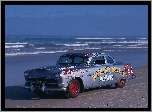 Zabytkowy, Hudson, Hornet, 1954, Morze, Plaża