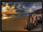 Plaża, Zachód Słońca