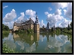 Zamek Lembeck, Wieś Lembeck, Miejscowość Dorsten, Niemcy, Staw