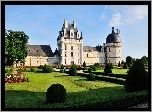 Zamek, Valencay, Ogród, Francja