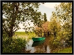 Zielona, Łódka, Bagnisty, Brzeg, Rzeki