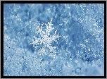 Zima, Śnieg, Śnieżynka, Gwiazdka