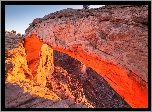 Park Narodowy Canyonlands, Skała, Mesa Arch, Stan Utah, Stany Zjednoczone