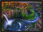 Rzeka Palouse, Wodospad Palouse, Skały, Stan Waszyngton, Stany Zjednoczone