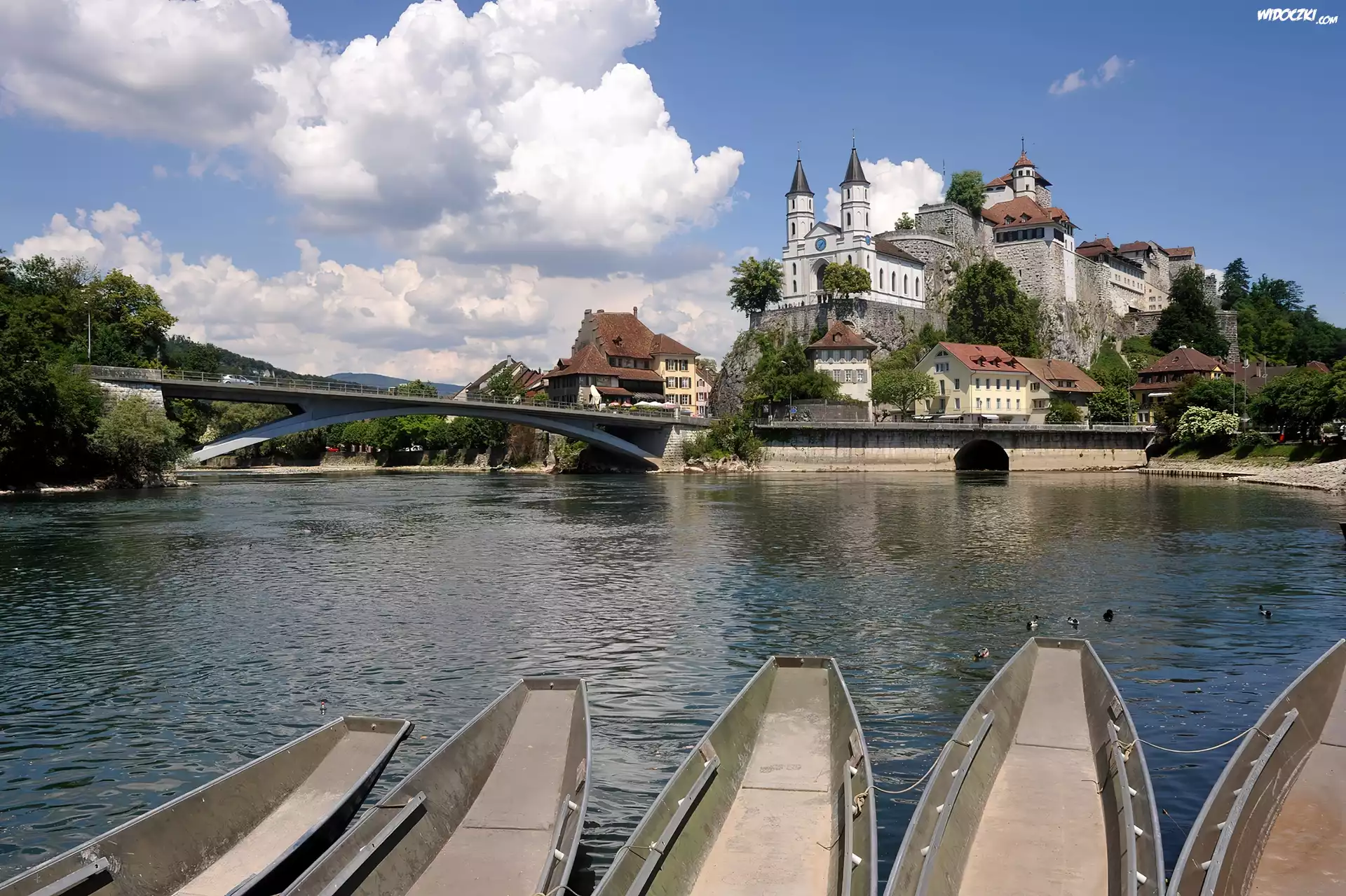 Aarburg, Szwajcaria, Most, Rzeka