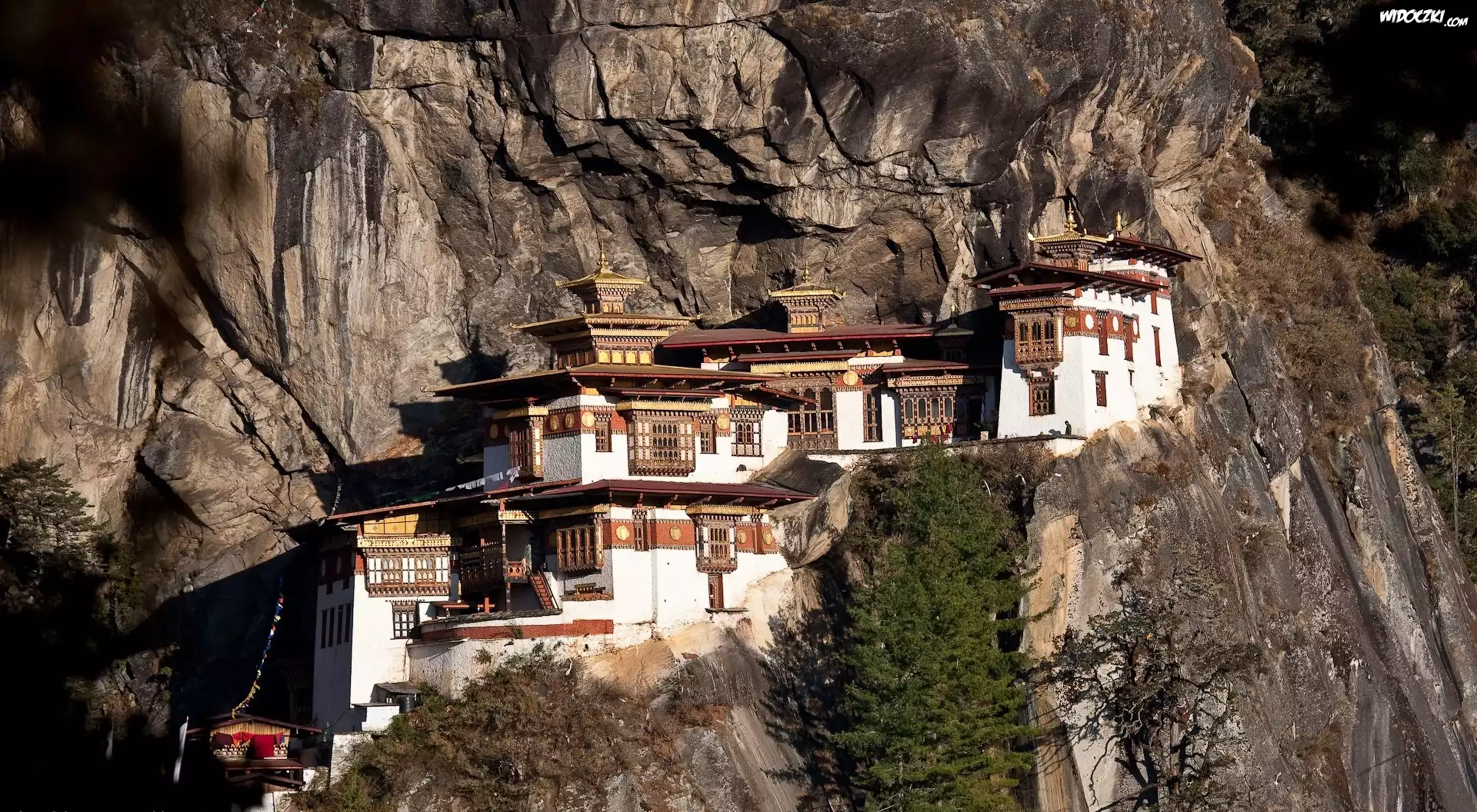 Bhutan, Skały, Świątynia, Paro Taktsang